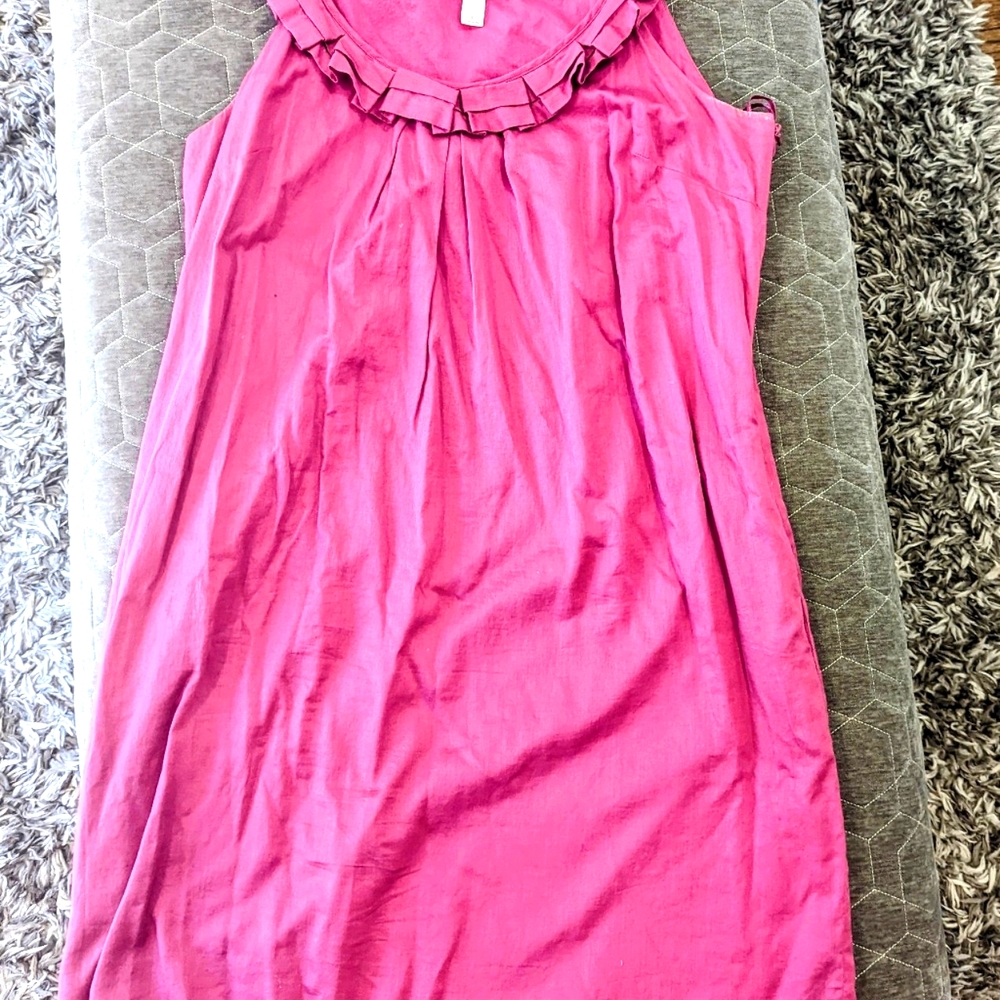 Loft Midi Smocked Dress